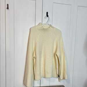 Joe Fresh Knit Cream Sweater - Long Sleeve - Large
